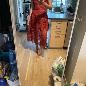 Free People Lace Midi Dress